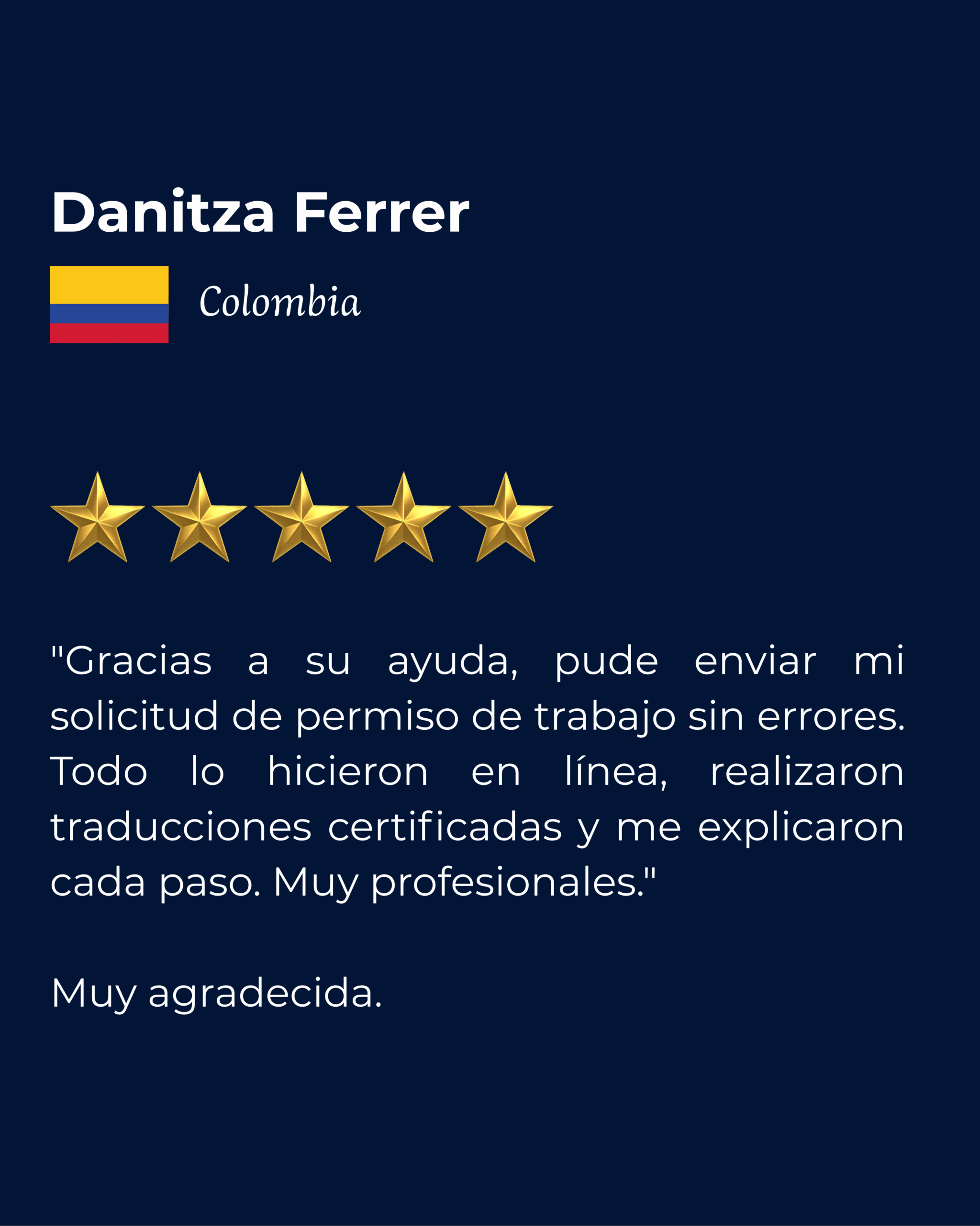 agradecimientos danitza